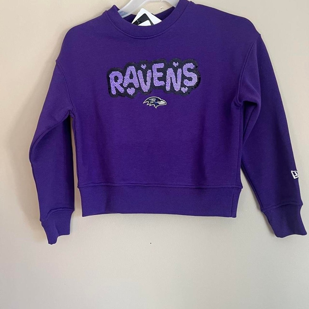Girls size 4/5 Baltimore Ravens crewneck NWT